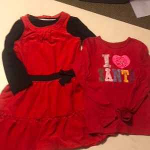 Corduroy jumper and ls tee. OshKosh/Carter’s. 6X